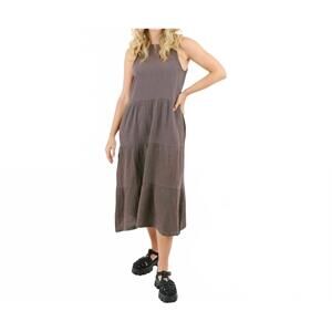 NEW SHANNON PASSERO vickey tiered midi dress in lavender tonic